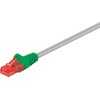 Goobay Wentronic Goobay CAT 6 Crossover-Komutacinis kabelis, U/UTP, pilka, žalia, pilkai žalia, 1 m - CCA coppergemisch medžiaga (68471)