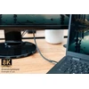 Kabelis USB Good Connections USB-C - USB-C 1 m Pilka (2402-T010A)