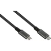 Kabelis USB Good Connections USB-C - USB-C 1 m Pilka (2402-T010A)