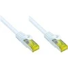 „Good Connections“ RJ45 komutacinis kabelis su Cat.7 žaliu kabeliu ir apsauga nuo įspraudimo (RNS®), S / FTP, PiMF, be halogenų, 600MHz, OFC, Baltas, 50m, ® (8070R-500W)