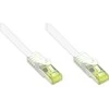 Good Connections Geros jungtys RJ45 Komutacinis kabelis su Cat.7 RohCable ir Rastnasenschutz (RNS), S/FTP, PiMF, be halogenų, 600MHz, OFC, baltas, 0,25m, Geros jungtys (8070R- 003W)