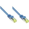 „Good Connections“ RJ45 komutacinis kabelis su Cat.7 žaliu kabeliu ir apsauga nuo įspraudimo (RNS®), S / FTP, PiMF, be halogenų, 600MHz, OFC, Mėlyna, 1,5 m, „Good Connections®“ (8070R-015B)