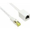 GoodConnections „Good Connections“ RJ45 jungiamasis kabelis su „Cat.7 Roh“ apsauga ir skląsčio apsauga (RNS), S/FTP, PiMF, be halogenų, 600MHz, OFC, baltas, 1m, „Good Connections“ (8070VR-010W)