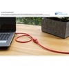 RNS® jungiamojo kabelio prailginimas su apsauga nuo fiksavimo, Cat. 6, S/FTP, PiMF, PVC, 250MHz, OFC, CU, raudonas, 3m, Good Connections® (8063VR-030R)