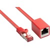 Nezatříděno Good Connections RNS Patch cable extension with latch protection, Cat. 6, S/FTP, PiMF, PVC, 250MHz, OFC, CU, red, 0,5m, Good Connections (8063VR- 005R)