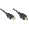 Good Connections USB2.0 Kabelis A-B juoda 0,25m (2510-025OFS)