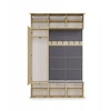 Top E Shop Goodhome spinta IKI III/1Sz2W DYB SONOMA + 2x Wieszak
