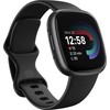 Išmanusis laikrodis FitBit Versa 4 (EU Bundle) | Smart watch | NFC | GPS (satellite) | AMOLED | Jutiklinis ekranas | Activity monitoring 24/7 | Atsparus vandeniui | Bluetooth | Wi-Fi | Juodas/Sapphire
