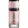 Gosh Glittery Matt Finish Nagų lakas 06 Soft Rožinė, 8 ml