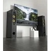 Kompiuterio kolonėlės Fenda F&amp;D T-60X PRO 2.0 pastatomos garso kolonėlės, 120 W RMS (60 W x 2), 1 colio aukštų dažnių garsiakalbis + 2 4 colių garsiakalbiai + 8 colių žemų dažnių garsiakalbis kiekvienam kanalui, BT 5.3 / Optinis / Bendraašis / AUX / USB / Karaoke funkcija / LED ekranas / Nuotolinio valdymo pultas / Mikrofonas / Medinis, Jutiklinis mygtukas, Juodas