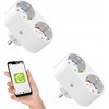 Gosund Nitebird Dvigubas išmanusis kištukas WiFi Gosund SP211 3500W Tuya 2vnt