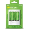 GP GP baterijos ReCyko+ 4 x AA įkraunamos baterijos 2000 mAh + įkroviklis