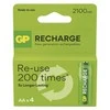 GP - Įkraunamos baterijos, AA dydis, 2100 mAh, 4 vnt. pakuotė (201258)