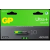GP Ultra Plus Alkaline Baterija, Size AAA, 24AU/LR03, 1.5V, 10-pack