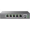 Šakotuvas Grandstream GWN7700MP nevaldomas tinklo jungiklis 5 2,5 Gb prievadai / 1 SFP+