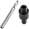 Adapteris su centravimo grąžtu bimetaliniams skylių pjūklams 14-30 mm, šešiakampis