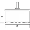 Graphite skilių pjuklas 28-75x30mm 5szt. - 57H957