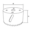 Gręžimo karūnėlė GRAPHITE 40 mm, bimetalinė