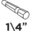 Magnetinis antgalis Graphite, 8x65mm, 1/4",57H992