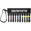 Smūginiai antgaliai GRAPHITE 10 vnt. (PH1/2/3, PZ1/2/3, TX25/27/30/40), 50 mm