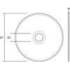 Tarcza Metalo pjovimo diskas GRAPHITE 115 x 1,0 x 22 mm, 41 A60-T-BF