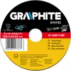 Tarcza Metalo pjovimo diskas GRAPHITE INOX 115 x 1,0 x 22 mm 41 A60