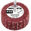 Graphite Ściernica Plokštelinis šlifavimo diskas su abrazyvine vilna, kotas 60 x 25 x 6 mm, P40