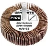 Ściernica Plokštelinis šlifavimo diskas su kotu 60 x 15 x 6 mm, P100