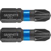 Smūginiai antgaliai GRAPHITE PZ3 25 mm (2 vnt.)