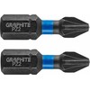 Smūginiai antgaliai GRAPHITE PZ2 25 mm (2 vnt.)
