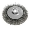 Szczotka Vielinis diskinis šepetys 100 mm, gofruota viela, plienas, M14