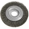 Szczotka Vielinis diskinis šepetys 150 x 32 mm, gofruota viela, plienas