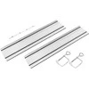 Kreipiamieji bėgiai GRAPHITE 2 x 700 mm su jungtimi ir spaustukais