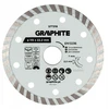 Graphite Tarcza Turbo deimantinis pjovimo diskas, 115 x 22,22 mm, sausam ir šlapiam apdirbimui