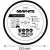 Graphite Tarcza Deimantinis pjovimo diskas, 125 x 22,2 mm, šlapiam apdorojimui
