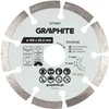 Graphite Deimantinis segmentinis pjovimo diskas, 125 x 22,2 mm, sausam pjovimui