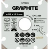 Graphite Tarcza Segmentuotas deimantinis pjovimo diskas, 115 x 22,2 mm, sausam apdorojimui