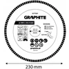 Graphite Turbo pjovimo deimantinis diskas, 230 x 22,22 mm, sausam ir šlapiam pjovimui