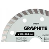 Graphite Turbo pjovimo deimantinis diskas, 125 x 22,22 mm, sausam pjovimui
