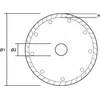 Tarcza Deimantinis diskas 180 x 22,2 mm, itin plonas turbo