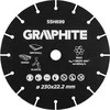 Tarcza Pjovimo diskas VOLFRAMO KARBIDO 230 x 22.2 mm medienai ir plastikui