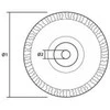 Vielinis diskinis šepetys Graphite 75 mm Inox (57H602)