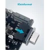 „Graugear Pilkas“ vidinė 19 kontaktų jungtis (USB 3.0) į USB 3.1 E tipo 20 kontaktų A tipo jungtį – 180 laipsnių