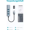 Graugear GRAUGEAR USB HUB USB-HUB 3x USB 3.0 prievadai Type-A+ Gbit LAN mažmeninė prekyba