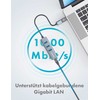 Graugear GRAUGEAR USB HUB USB-HUB 3x USB 3.0 prievadai Type-A+ Gbit LAN mažmeninė prekyba