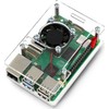 Gravlaser Dėklas Raspberry Pi 5 - atidaromas su ventiliatoriumi - skaidrus