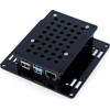 Gravlaser Dėklas skirtas Raspberry Pi 4B VESA v2 monitoriaus tvirtinimui - juodas