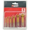 Grąžtas AW-Tools AWTOOLS kūginių įgilintuvų rinkinys, 6 vnt., 6,3–20,5