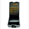 Grąžtas Fanar GRĘŽIMO GRĄŽŲ RINKINYS NWKA FI 1.00-10.00MM 19PC CZW-19 HSSE TIN INOX