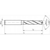 Grąžtas Wiertło Fanar WIERTLO WEGLIK FI 4.20 36/74MM 5xD HA6 VHM AT X-DRILL*** DIN 6537